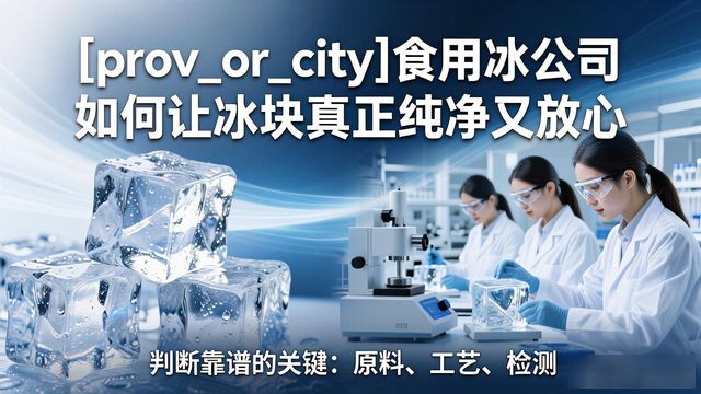 邯郸食用冰公司如何让冰块真正纯净又放心